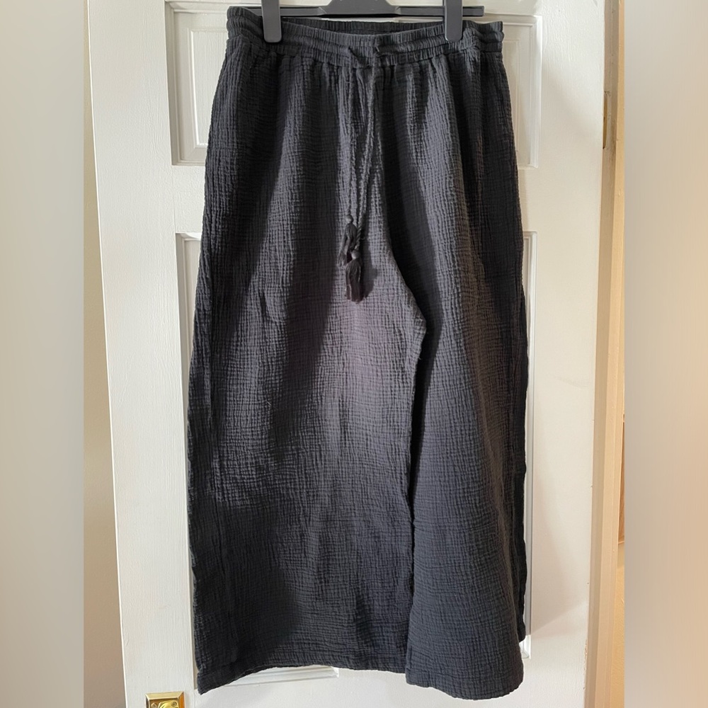 C&C California Cotton Beach Pants in Black